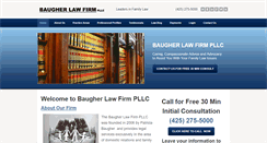 Desktop Screenshot of baugherlawfirm.com