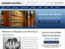 Tablet Screenshot of baugherlawfirm.com